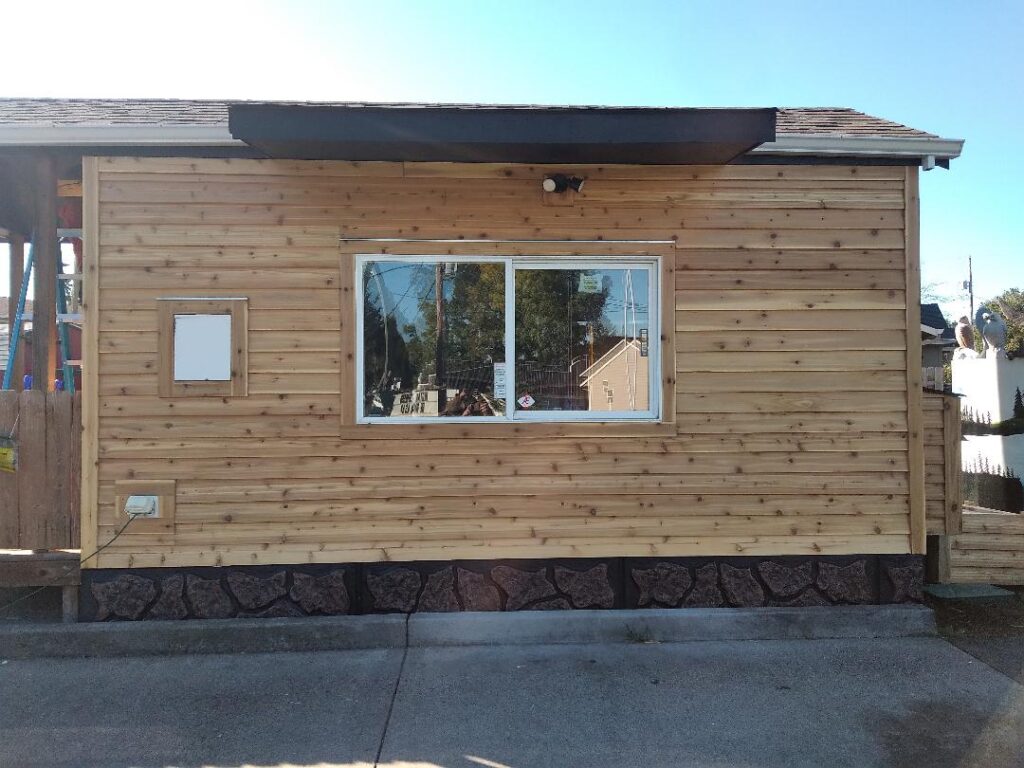 Cedar siding Redtail coffee Lafayette Oregon
