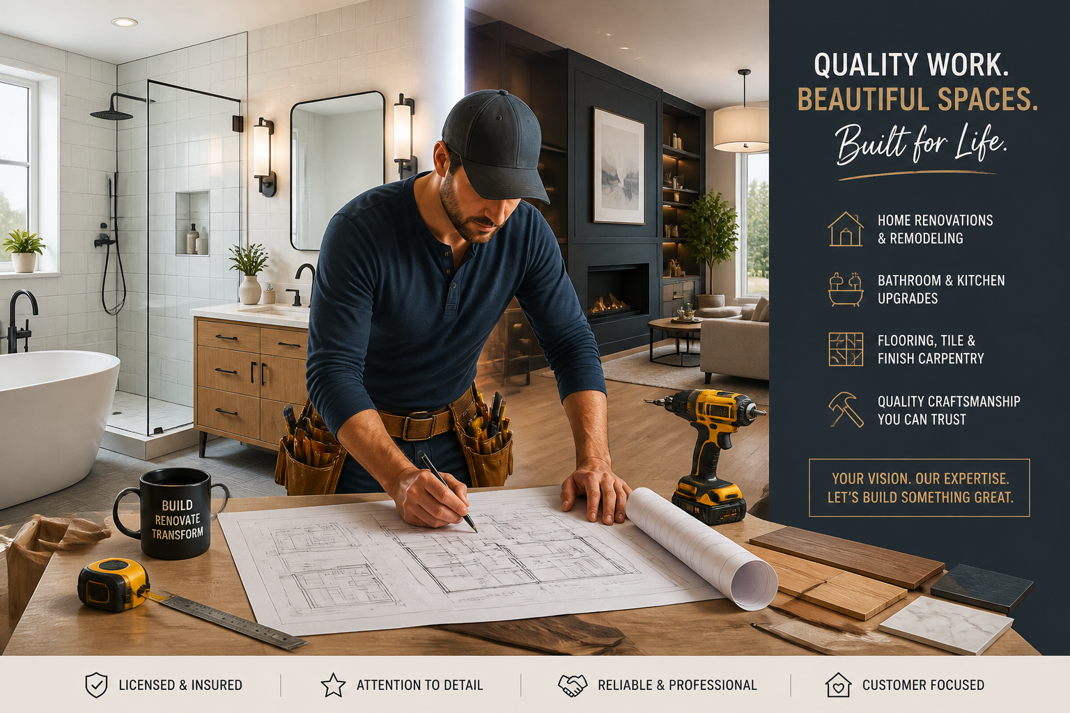 Yamhill County’s Trusted General Contractor for Bathroom & Home Remodels